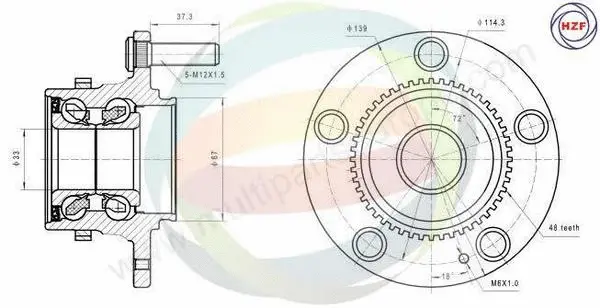 Wheel Bearing Kit (70-080048)