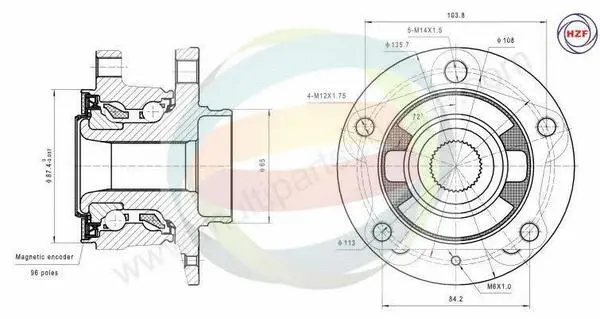 Wheel Bearing Kit (70-150032)