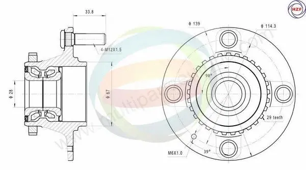 Wheel Bearing Kit (70-080029)