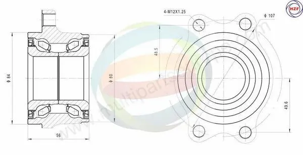 Wheel Bearing Kit (70-070018)