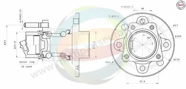 Wheel Bearing Kit (70-230035)