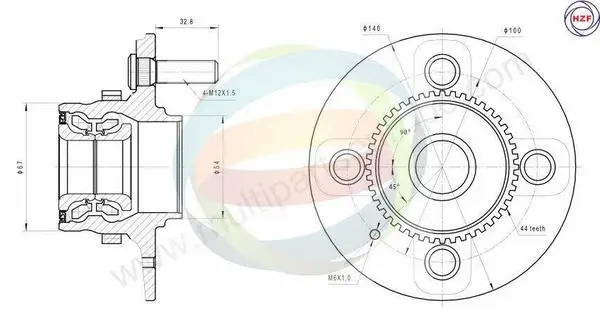 Wheel Bearing Kit (70-080002)