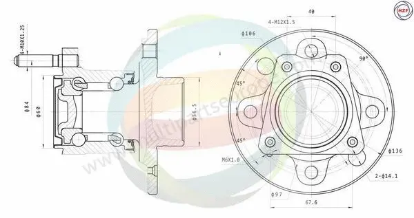 Wheel Bearing Kit (70-230071)