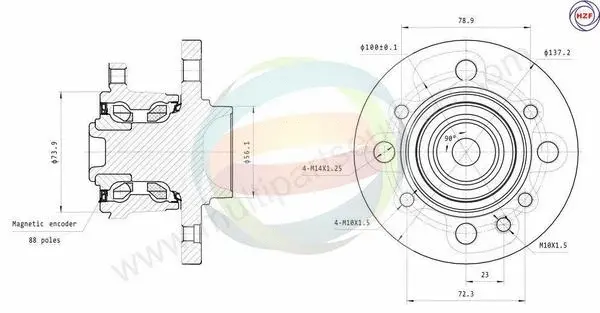 Wheel Bearing Kit (70-340053)