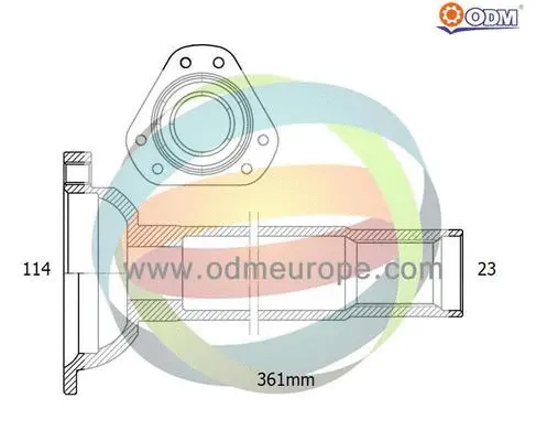 Stub Axle, differential (16-210100)