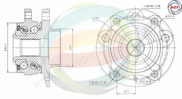 Wheel Bearing Kit (70-150030)