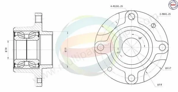 Wheel Bearing Kit (70-350082)