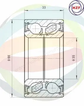 Wheel Bearing Kit (70-350056)
