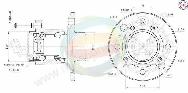 Wheel Bearing Kit (70-230049)