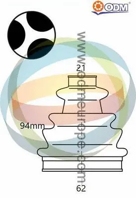 Bellow Kit, drive shaft (21-990505)