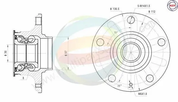 Wheel Bearing Kit (70-210039)