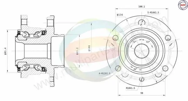 Wheel Bearing Kit (70-150036)
