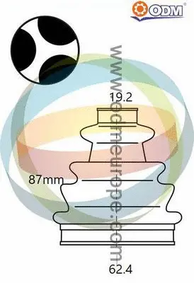 Bellow Kit, drive shaft (21-990475)