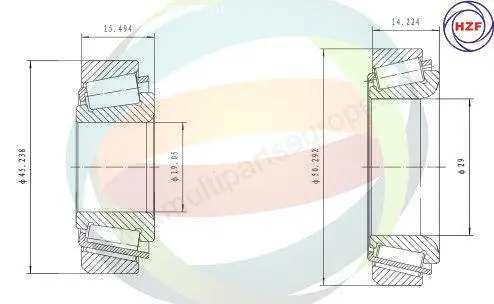 Wheel Bearing Kit (70-210040)