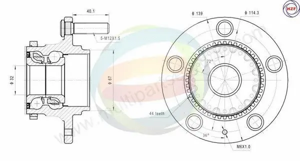 Wheel Bearing Kit (70-080010)