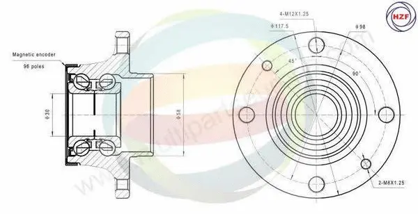 Wheel Bearing Kit (70-350065)