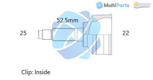 Joint Kit, drive shaft (12-120679)