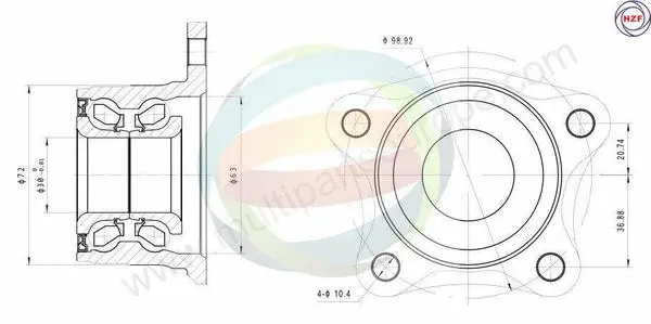 Wheel Bearing Kit (70-090046)