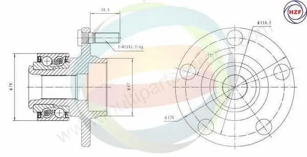 Wheel Bearing Kit (70-050036)