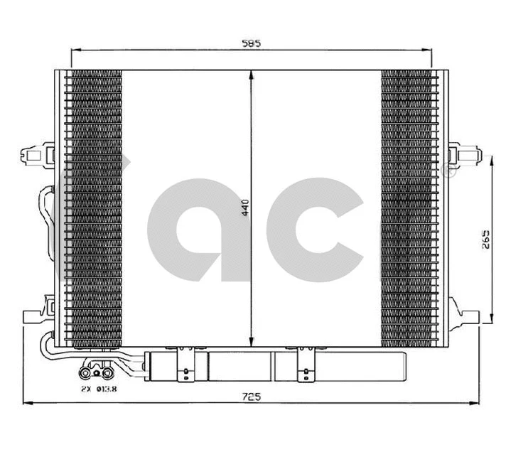 Condenser, air conditioning (300559)