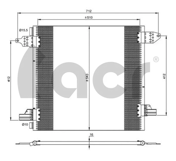 Condenser, air conditioning (300665)