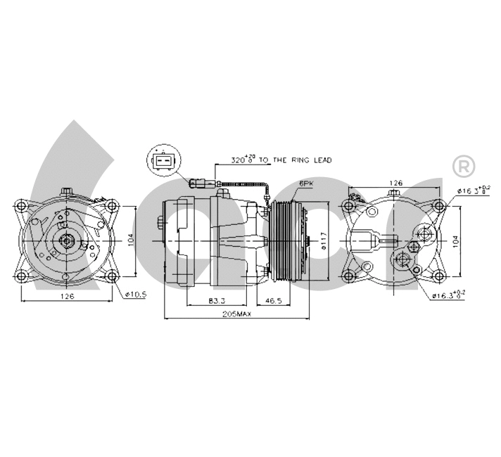 Compressor, air conditioning (133085R)