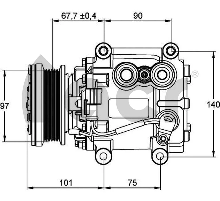 Compressor, air conditioning