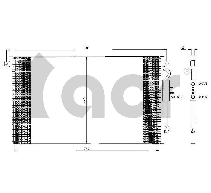 Condenser, air conditioning (300495)