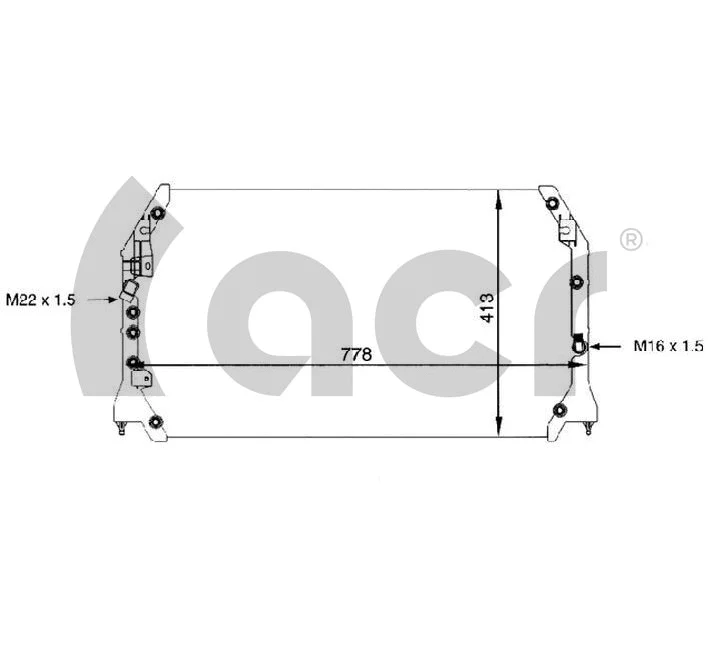 Condenser, air conditioning (300074)