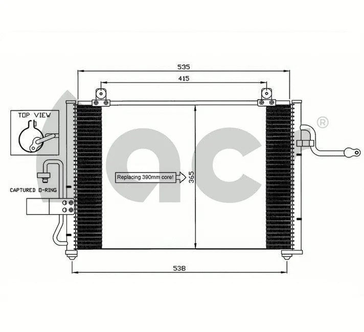 Condenser, air conditioning