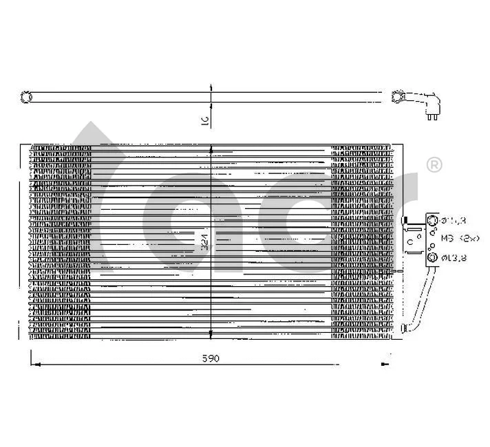 Condenser, air conditioning (300328)
