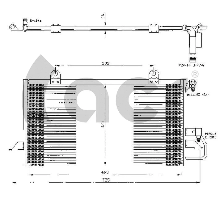 Condenser, air conditioning (300290)