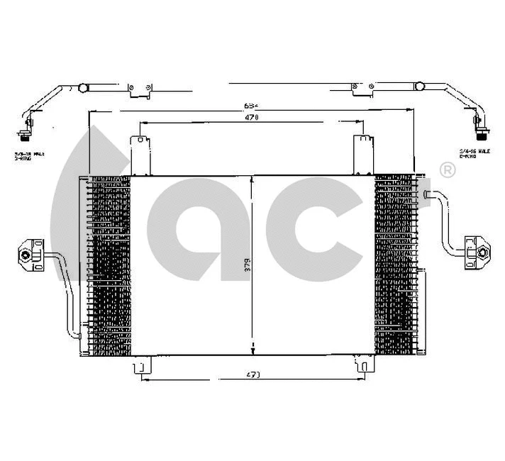 Condenser, air conditioning (300528)