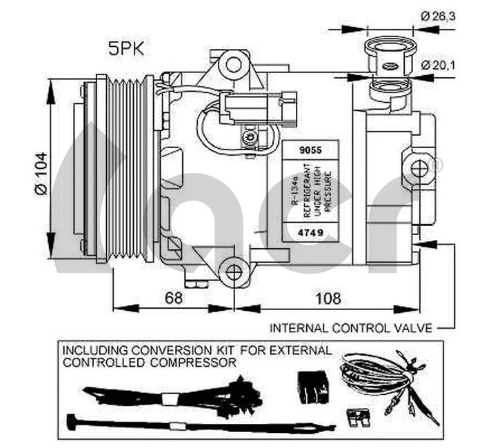 Compressor, air conditioning