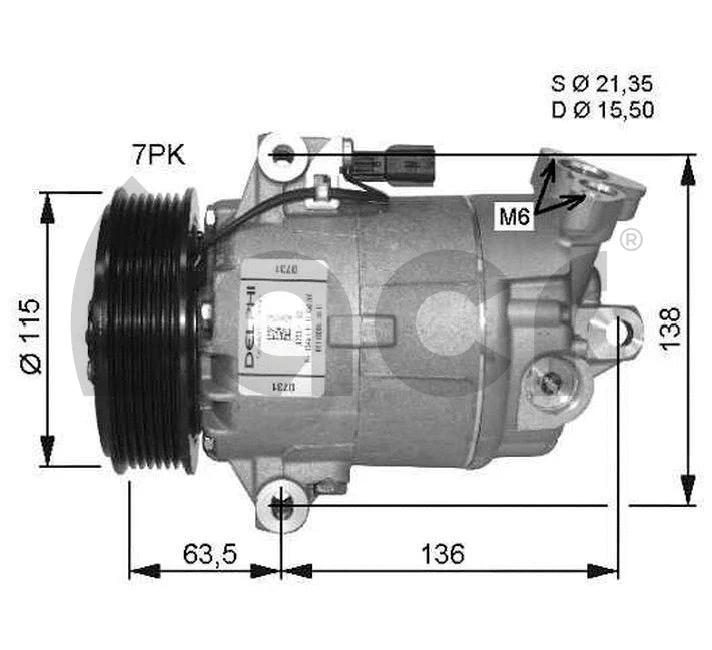 Compressor, air conditioning