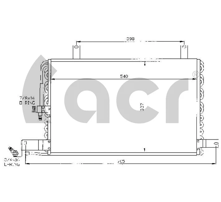 Condenser, air conditioning (300366)