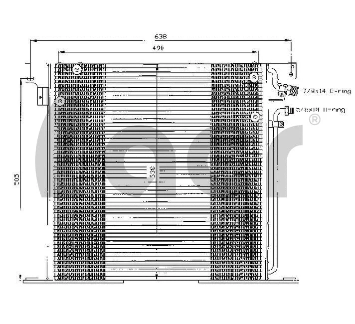 Condenser, air conditioning (300337)