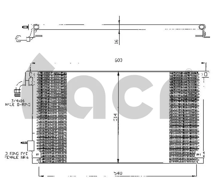 Condenser, air conditioning (300360)