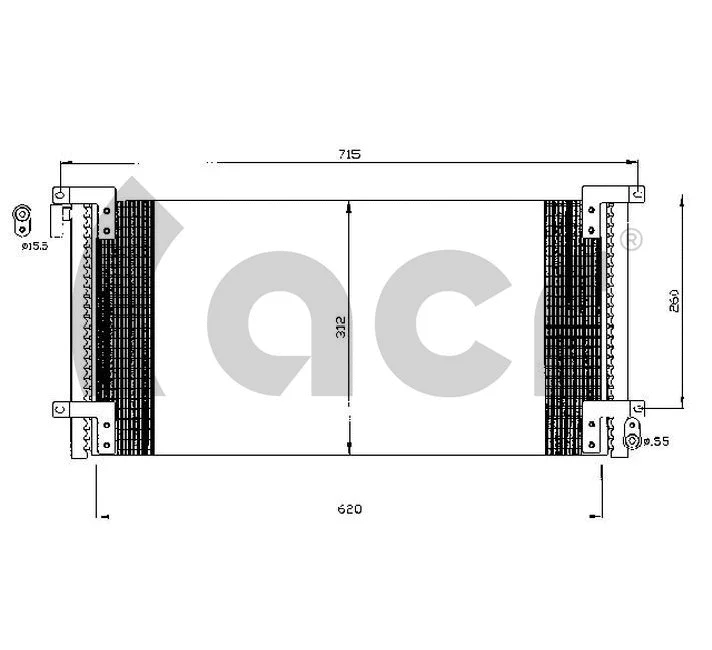 Condenser, air conditioning (300535)