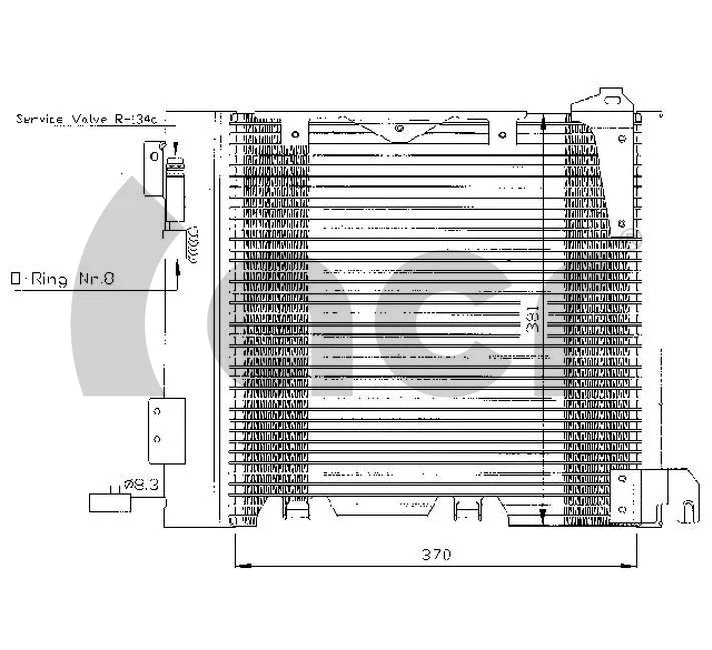 Condenser, air conditioning (300334)