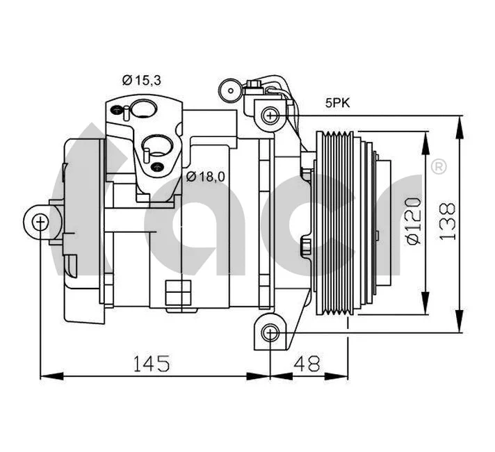 Compressor, air conditioning (134511)