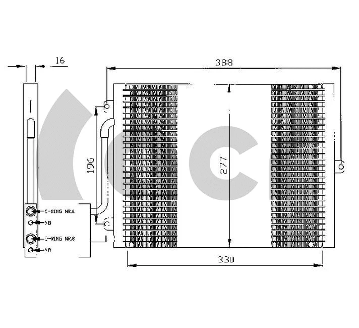 Condenser, air conditioning (300339)