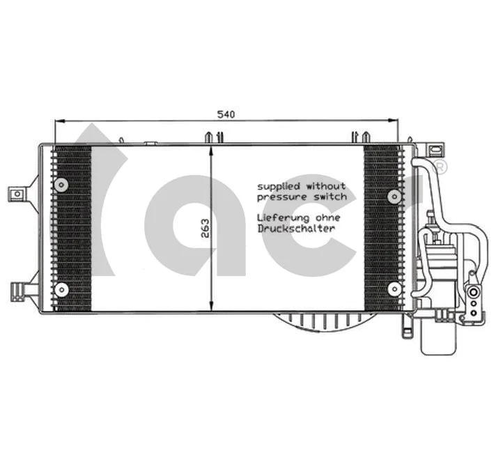 Condenser, air conditioning (300587)