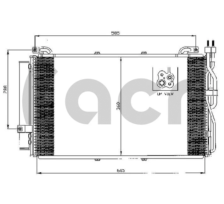 Condenser, air conditioning (300523)