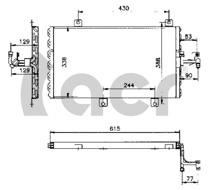 Condenser, air conditioning (300166)