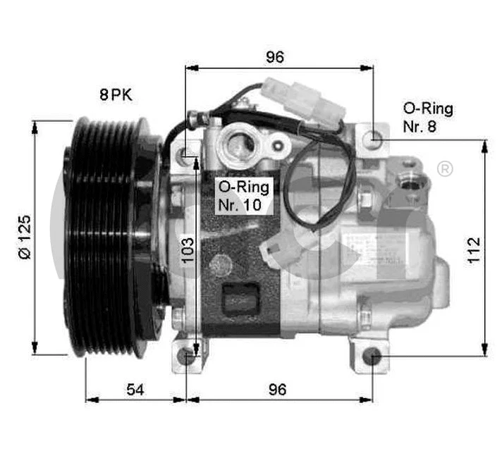 Compressor, air conditioning (134614)