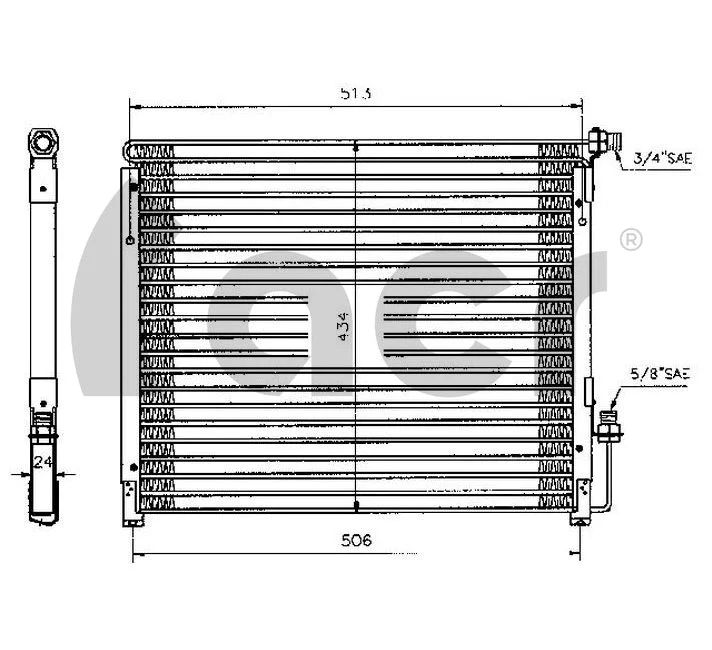 Condenser, air conditioning (300121)