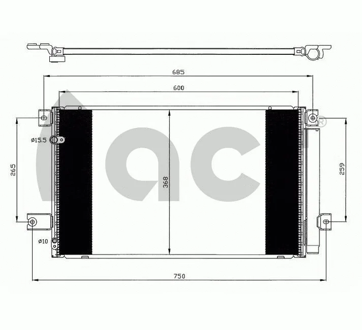 Condenser, air conditioning