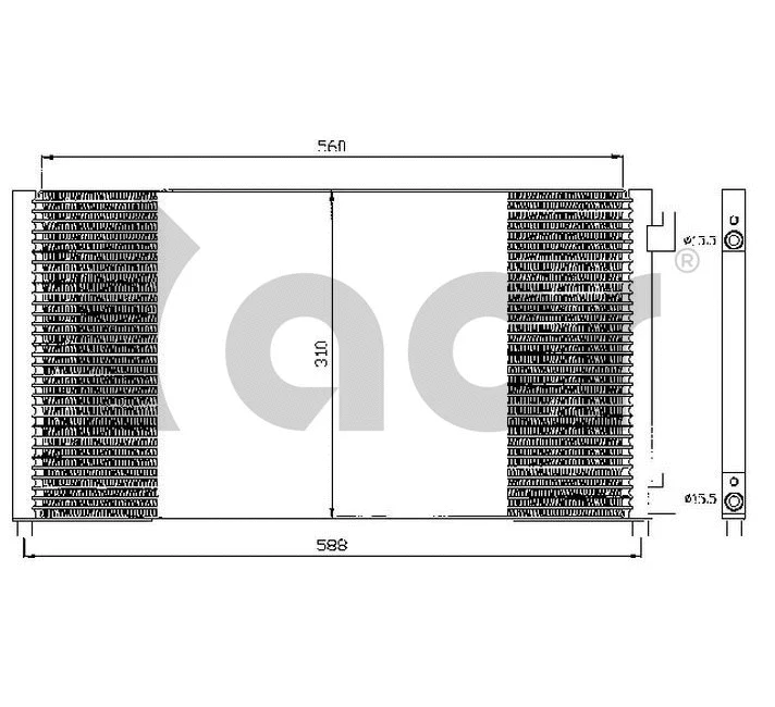 Condenser, air conditioning (300503)