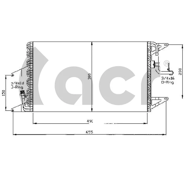 Condenser, air conditioning (300531)